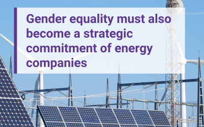 Gender equality must also become a strategic commitment of energy companies