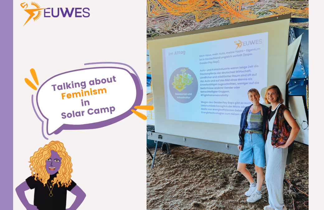 Talking about feminist energy transition at Solarcamp Munich