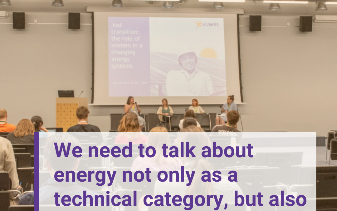 We need to talk about energy not only as a technical category, but also as a right for all